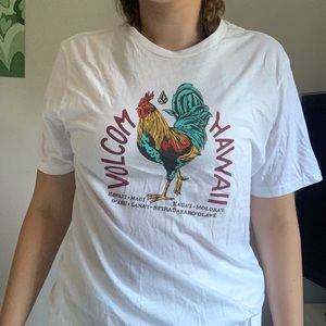 Oversized rooster tee shirt